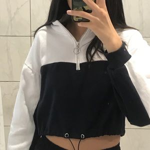 Cropped Forever 21 Quarter Zip